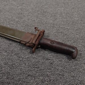 Vintage 1918 Springfield Armory WW1 US M1905 Bayonet Knife Scabbard 16 in Length